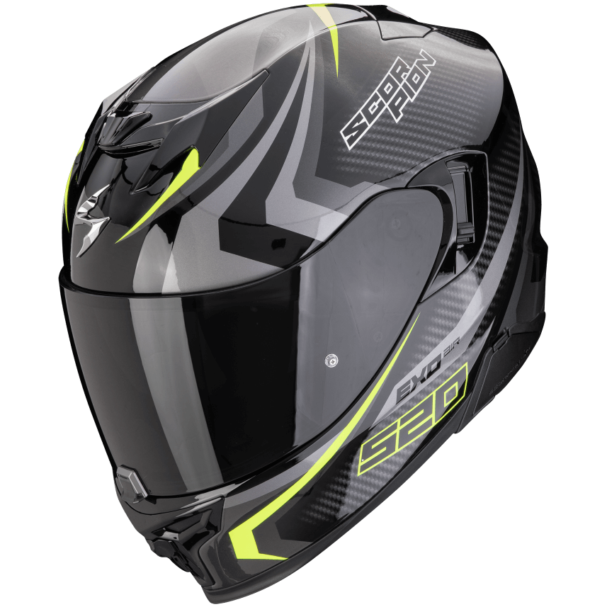 *Scorpion EXO 520 EVO AIR TERRA Schwarz-Silber-Neon gelb
