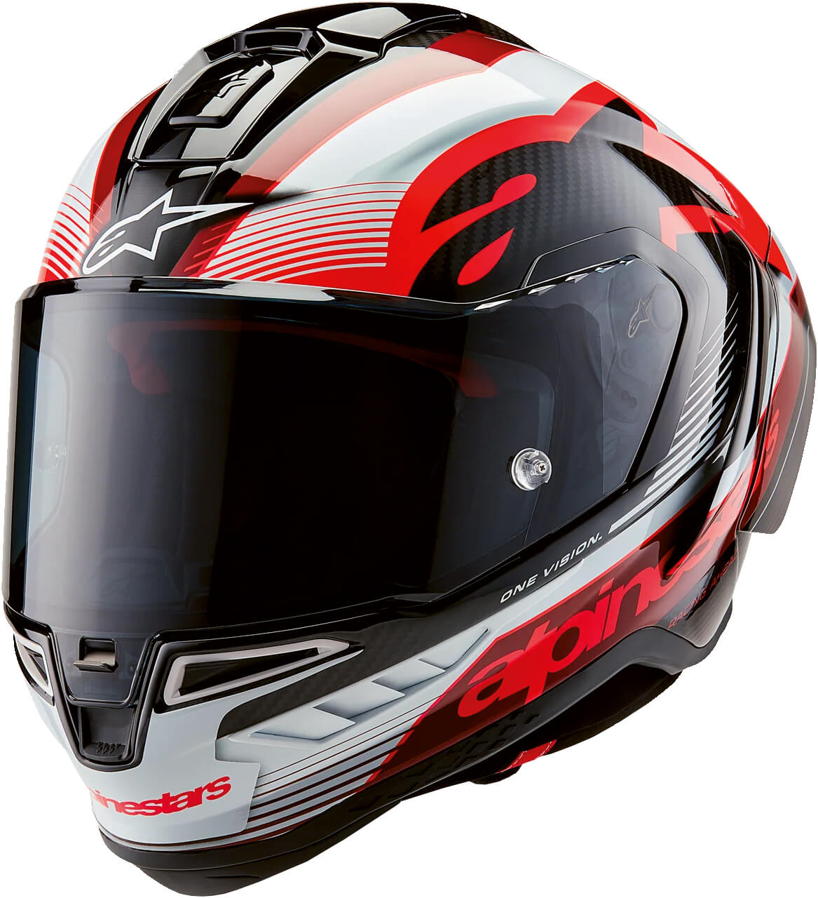 Alpinestars Helm Supertech R10 Team schwarz carbon rot
