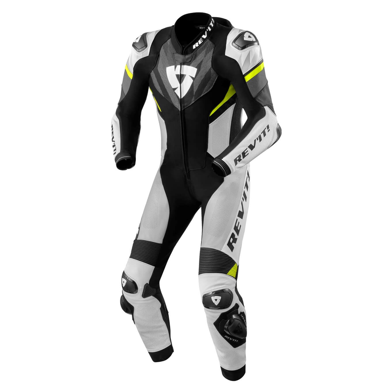 Einteilige Lederkombi Hyperspeed 2 Schwarz-Grau, Herren