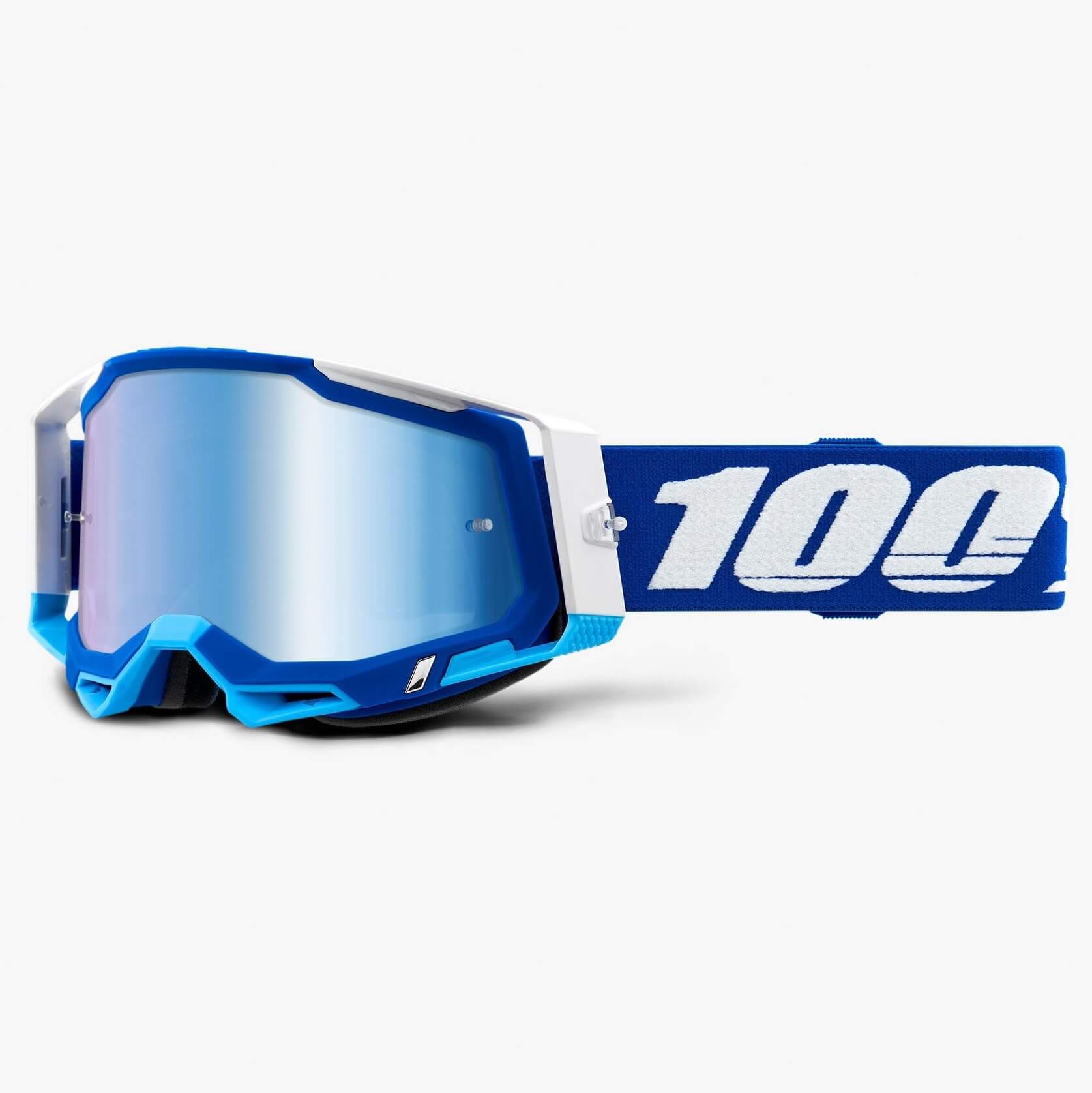 Brille 100% Racecraft II blau - blau gespiegelt