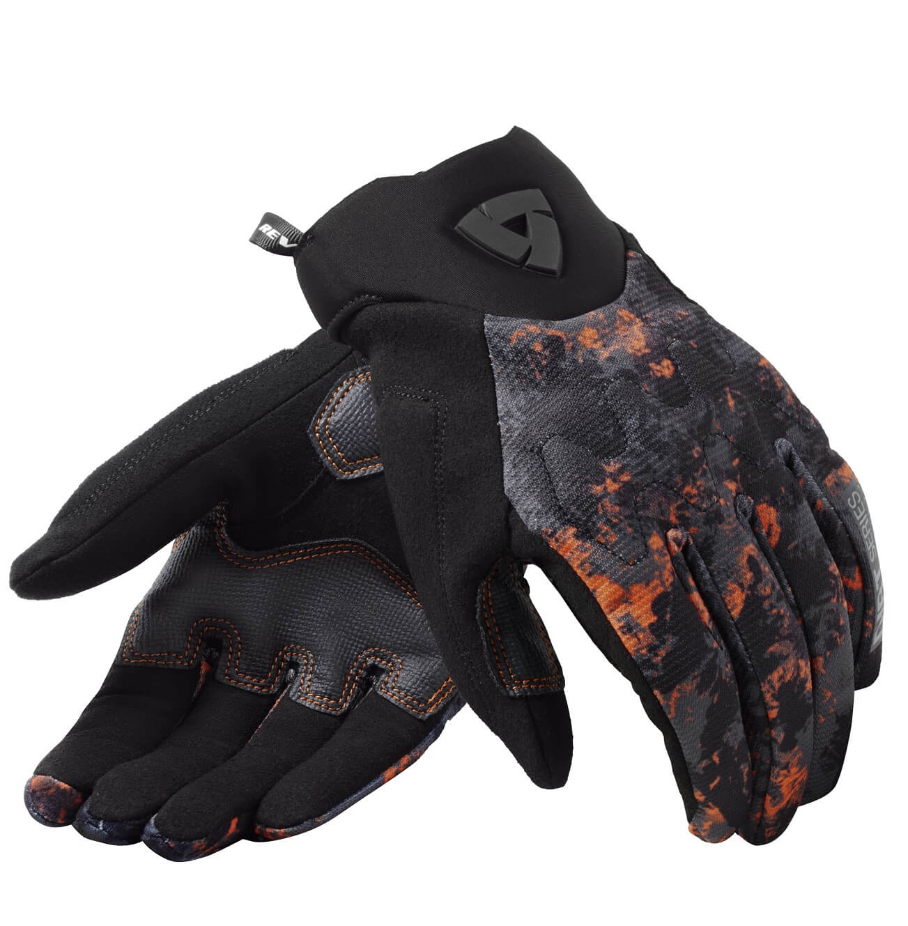 REV'IT Handschuhe Continent WB Schwarz-Orange