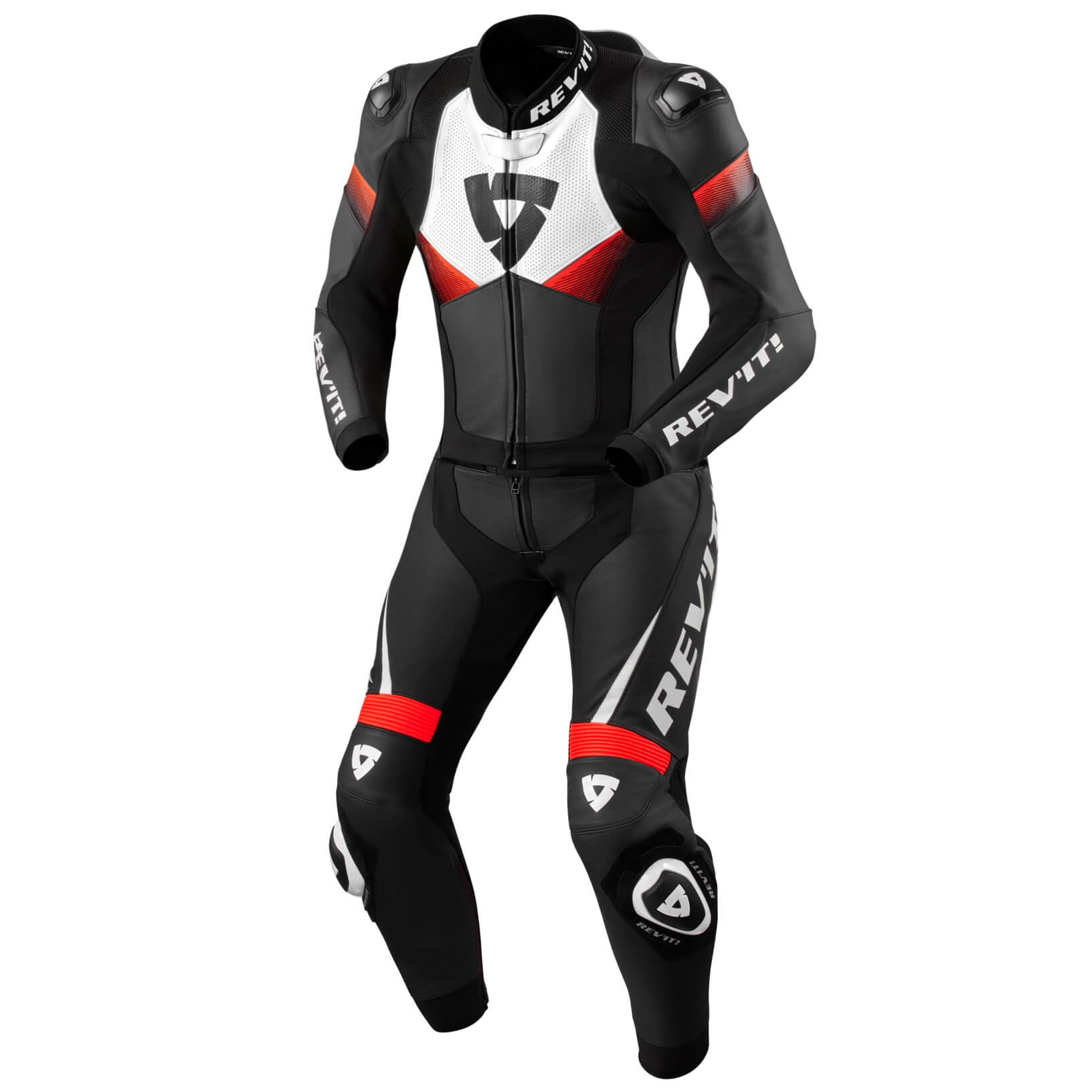 REV'IT! Kombi Argon 2 Schwarz-Neon Rot