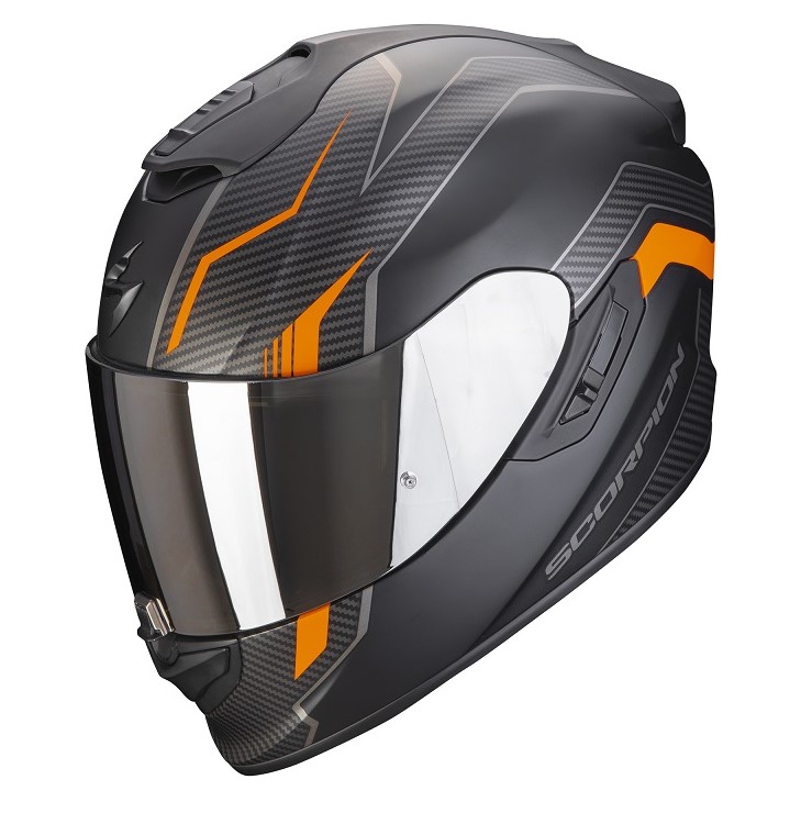 *Scorpion EXO-1400 AIR FORTUNA Schwarzmatt-Orange