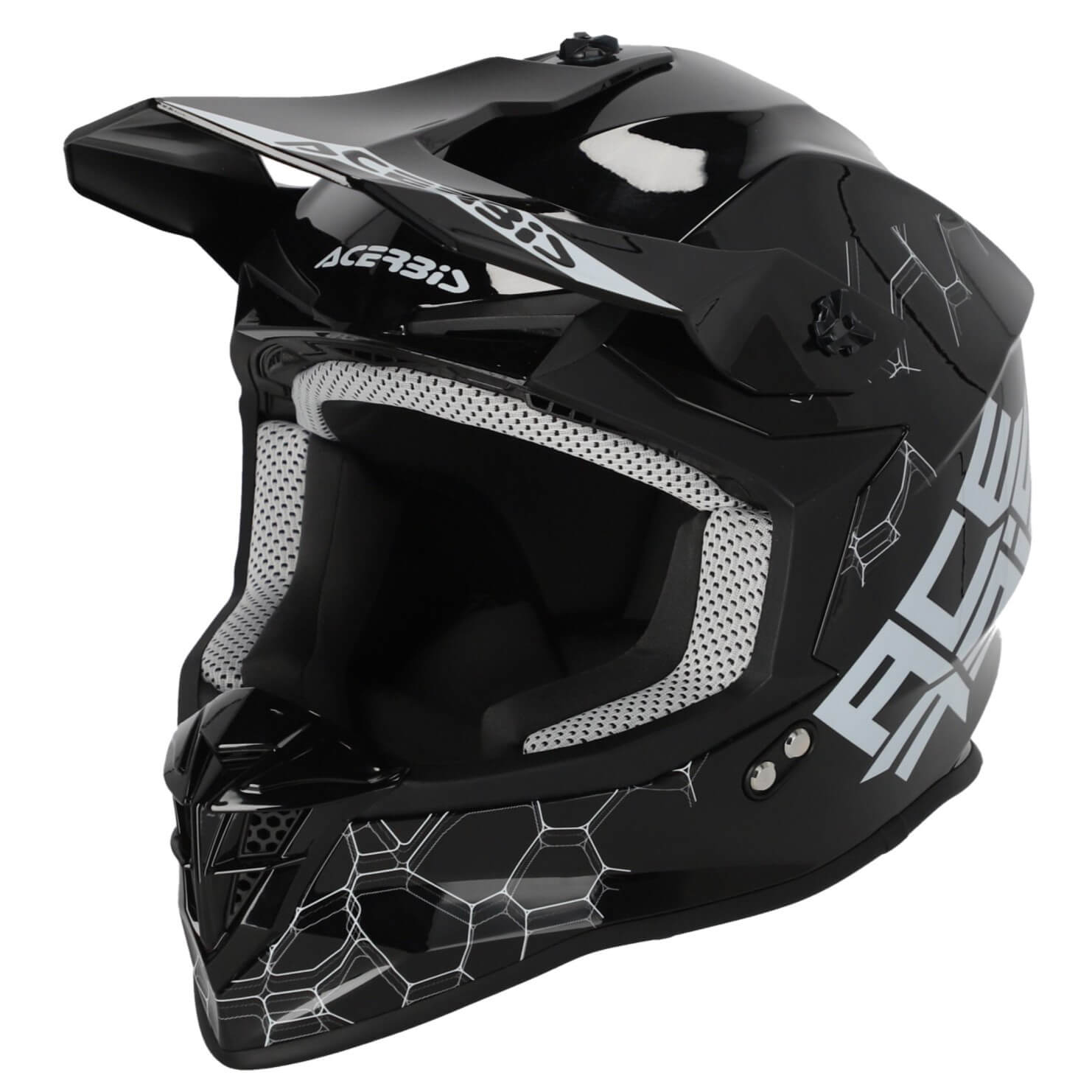 *Acerbis MX-Helm LINEAR Solid gloss-black