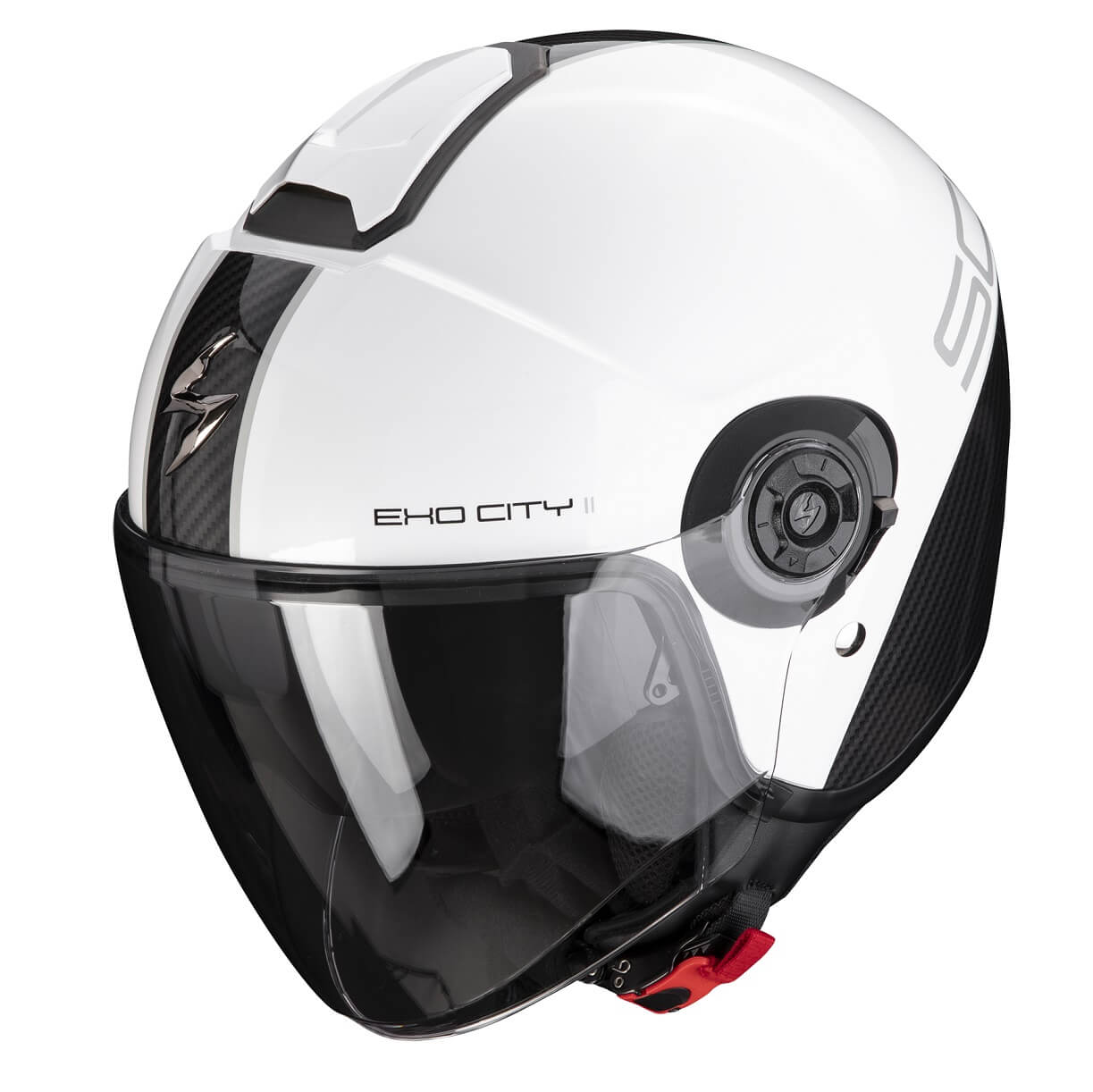 *Scorpion EXO-CITY II CARBO weiss-schwarz