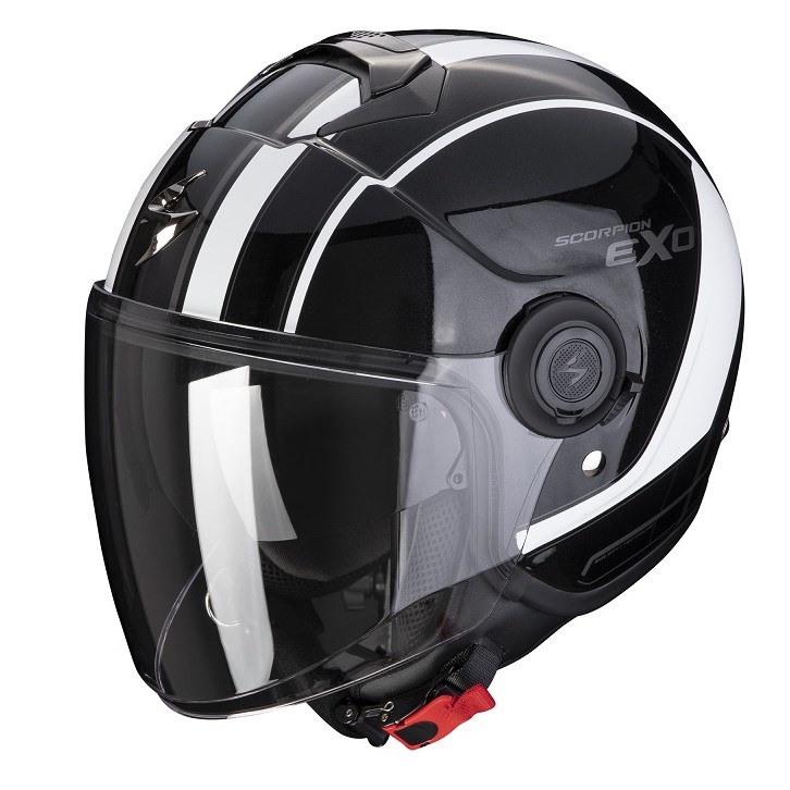 *Scorpion EXO-CITY SCOOT Metal Schwarz-Weiß