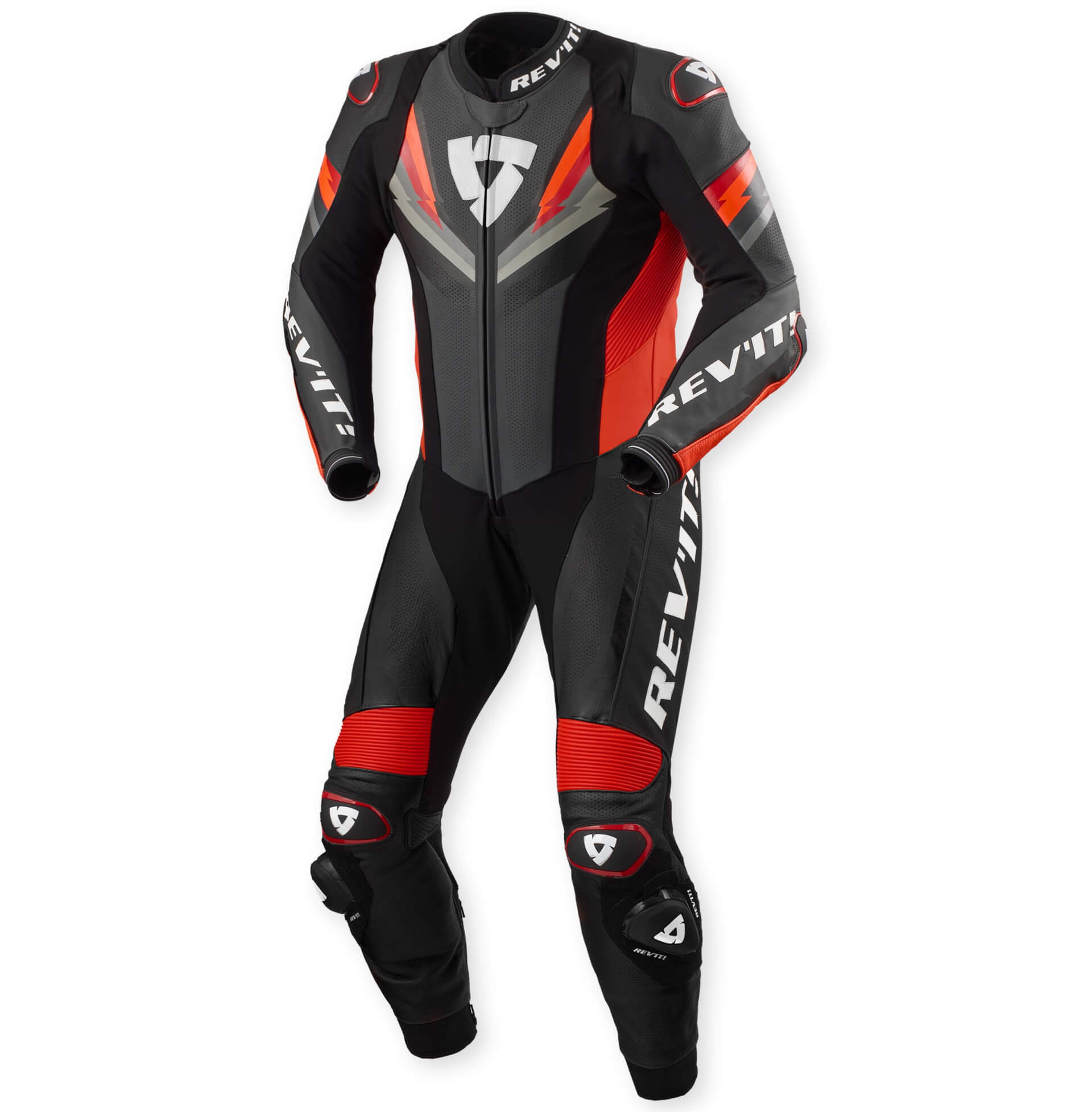 REV'IT One Piece Quantum 3 anthracite-neonred