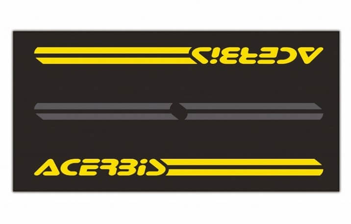 Teppich AC Moto Carpet 200x100 schwarz/gelb