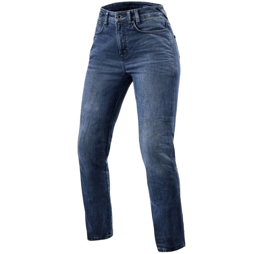 REV'IT Jeans Victoria 2 Ladies SF Medium Blue L32,