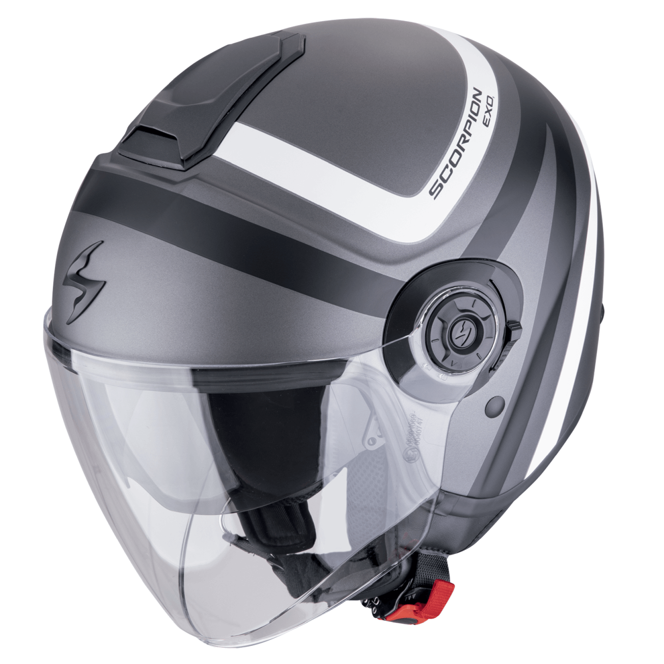 *Scorpion EXO-CITY II RIVA Matt Silber-Schwarz-Weiss