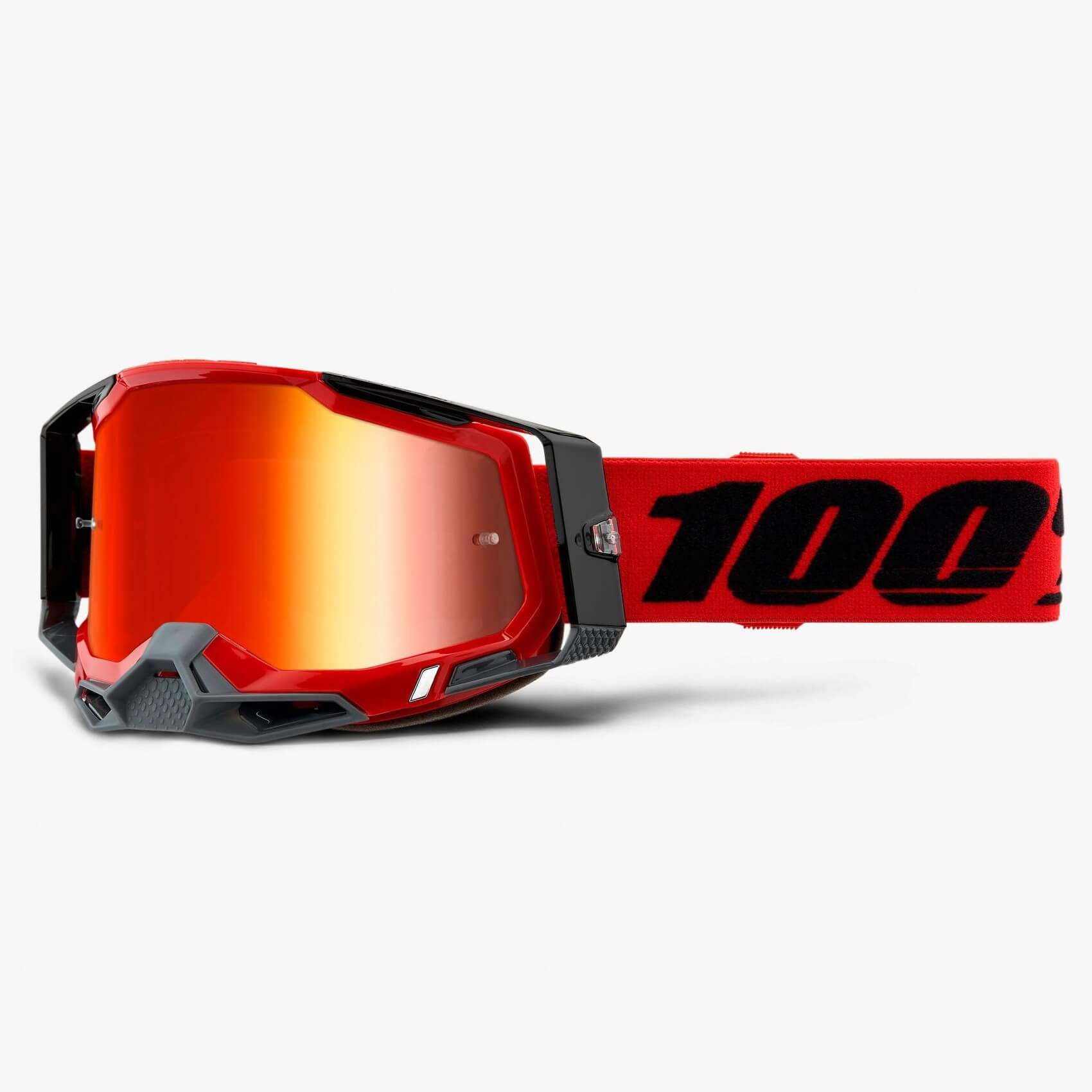 Brille 100% Racecraft II rot - rot gespiegelt