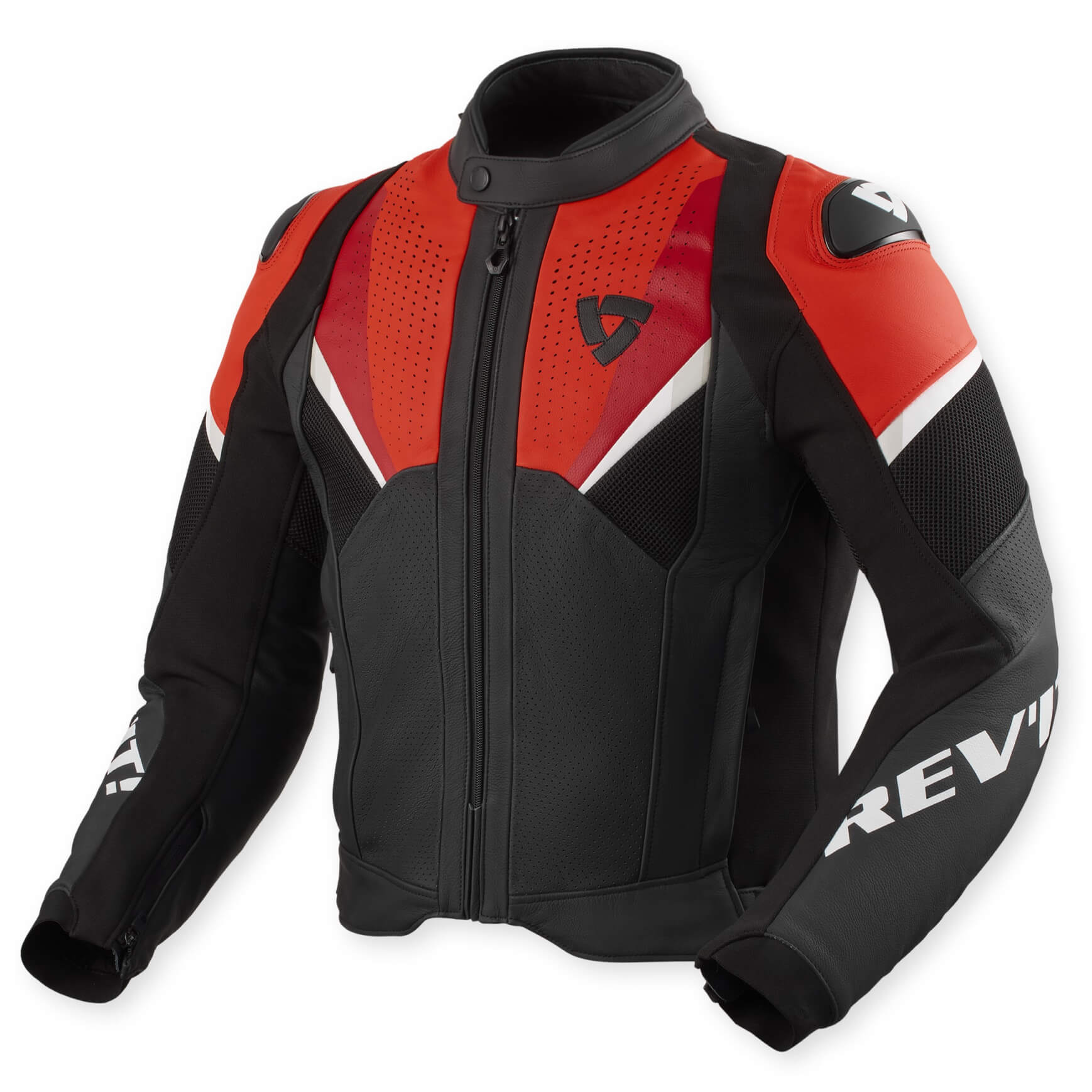REV'IT Jacket Automate Black-Neon red