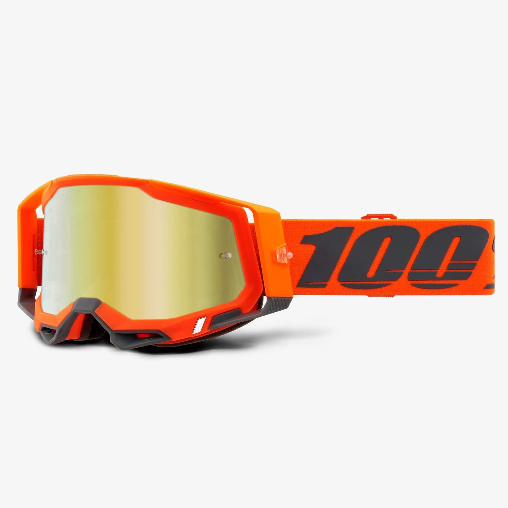 Brille 100% Racecraft II Kerv - gold gespiegelt