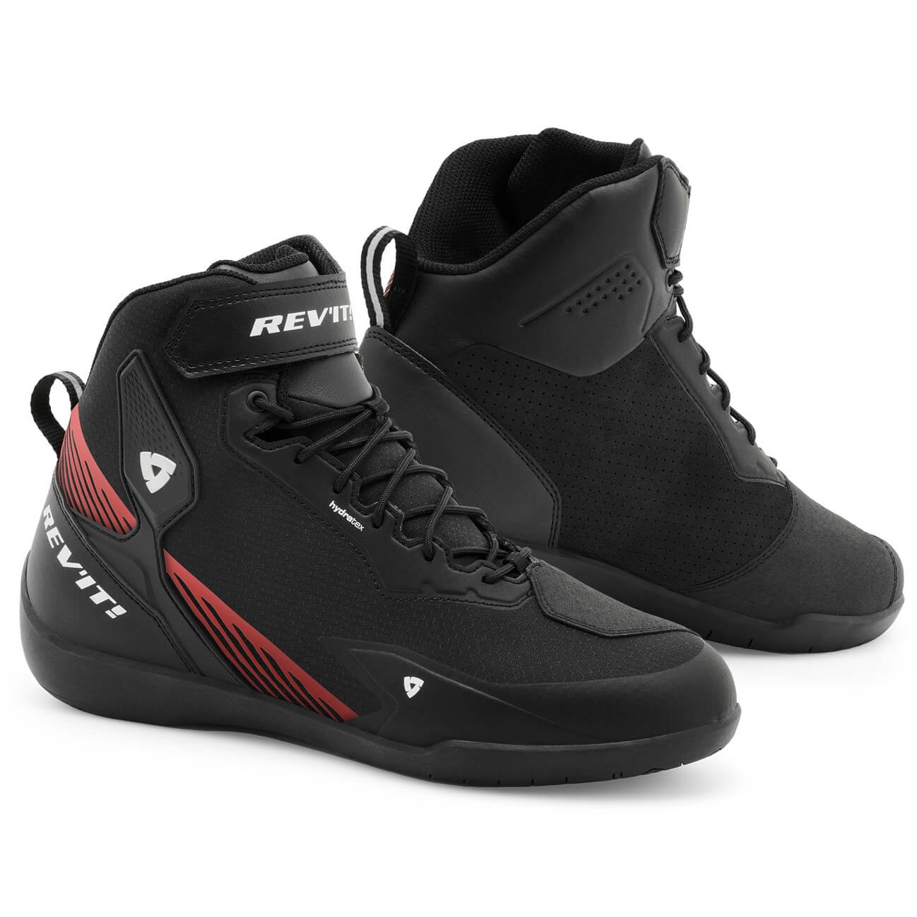 REV'IT Schuhe G-Force 2 H2O Schwarz-Neon Rot