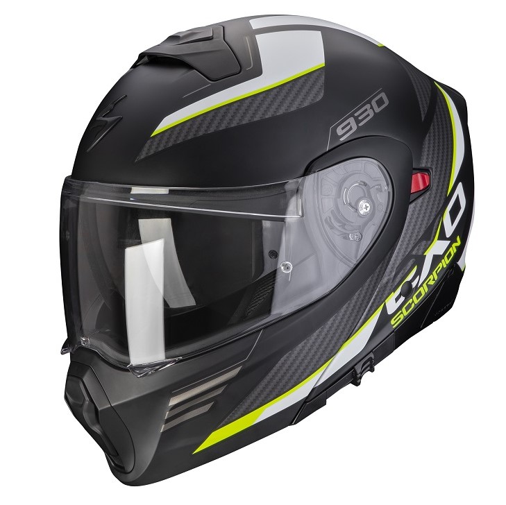 *Scorpion EXO-930 NAVIG Schwarzmatt-Neon gelb