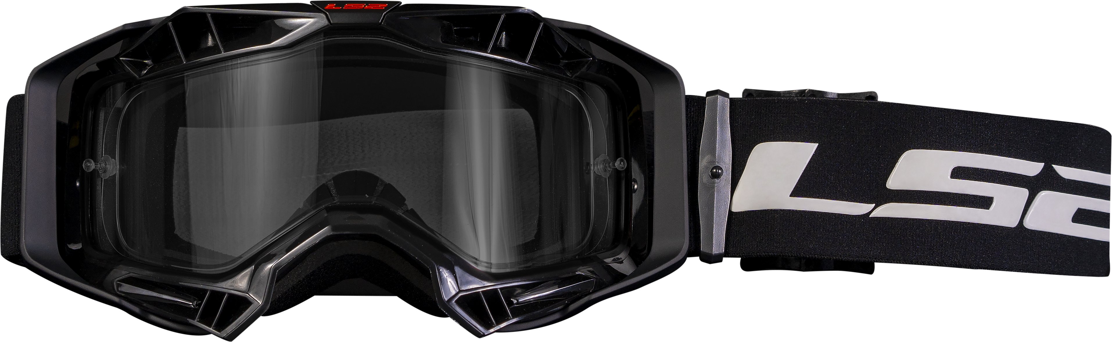 *LS2 Brille AURA BLACK - CLEAR VISOR