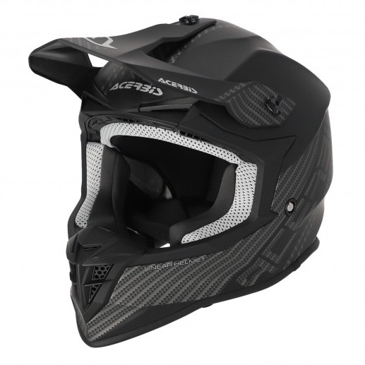 *Acerbis MX-Helm Linear schw/schw