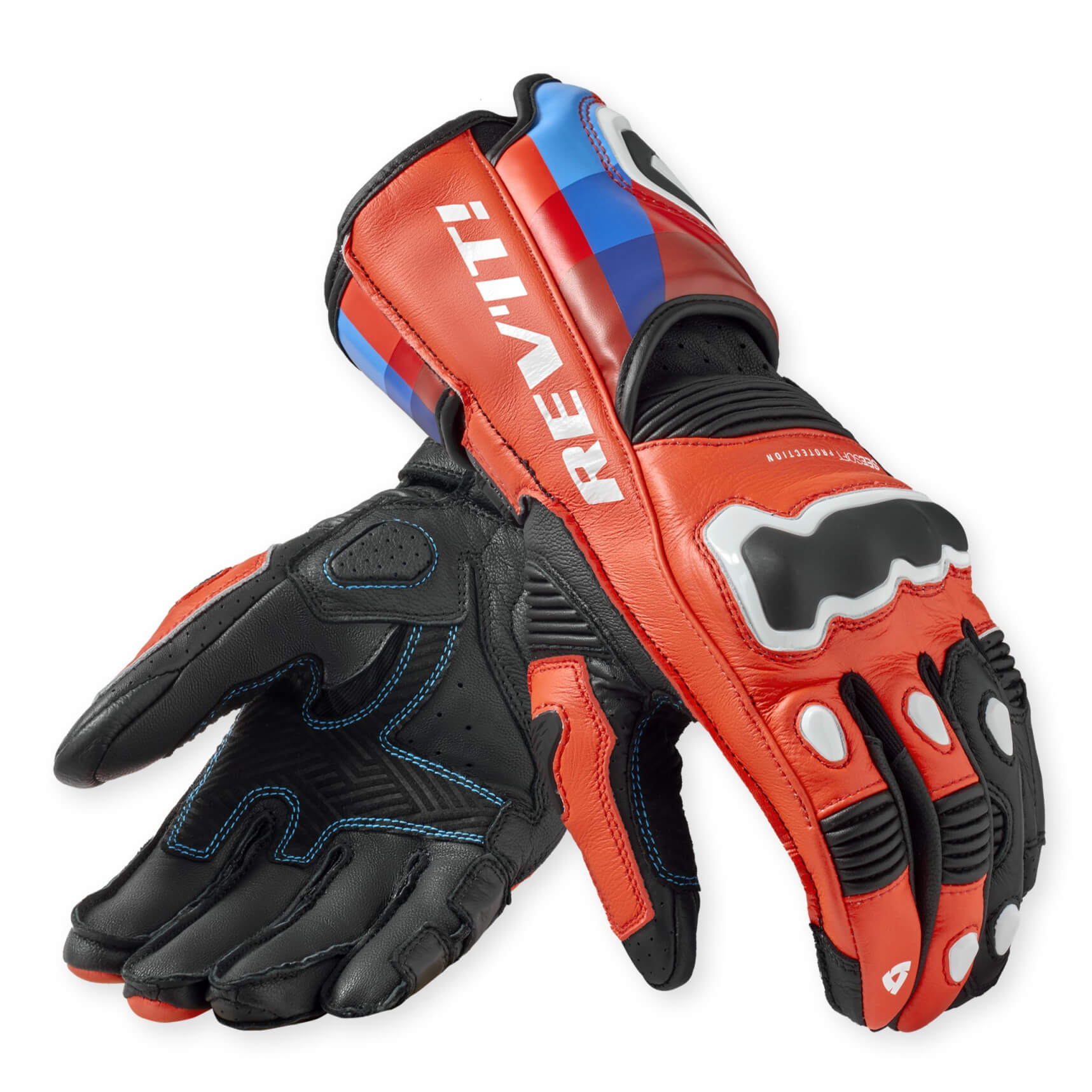 REV'IT! Handschuh Quantum 3 Neonred-Black