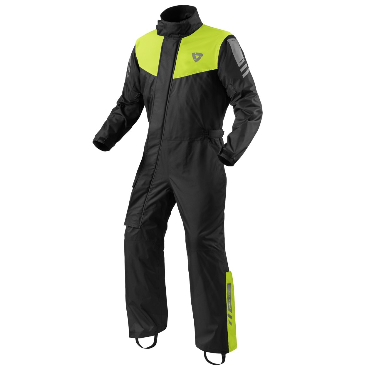 REV'IT Einteilige Textilkombi Pacific 4 H2O Schwarz-Neon Gel