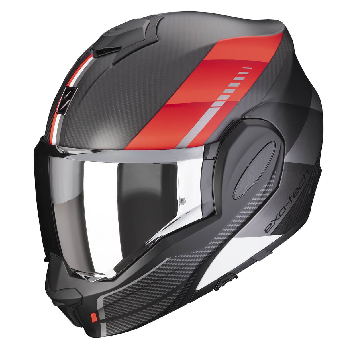 *Scorpion EXO-TECH EVO CARBON GENUS mattschwarz-rot