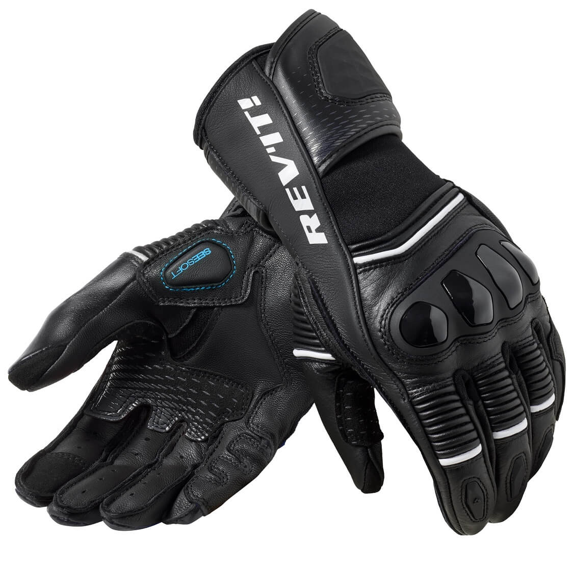 REV'IT Handschuhe Xena 4 Ladies Schwarz-Weiß