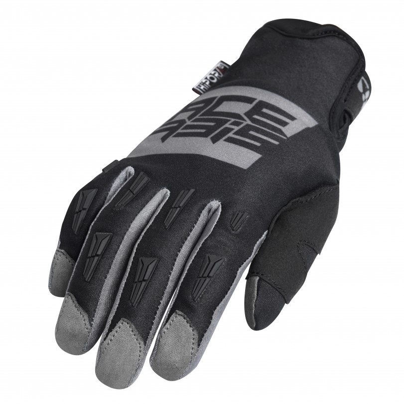 AC HANDSCHUH MX WP HOMOLOGATED grau/schwarz