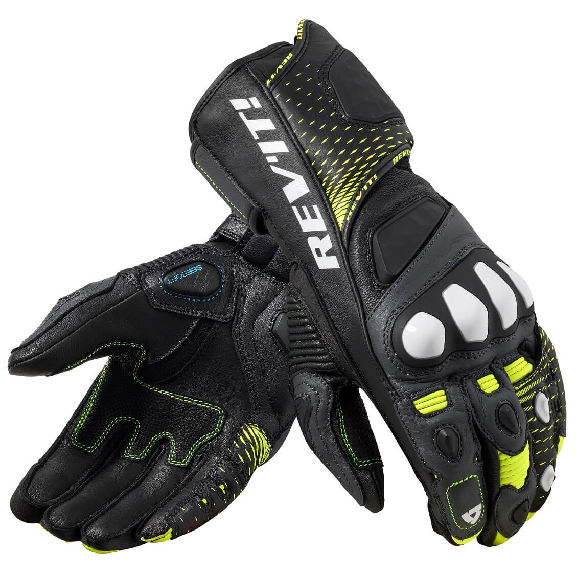 REV'IT Handschuhe Control Schwarz-Neon Gelb