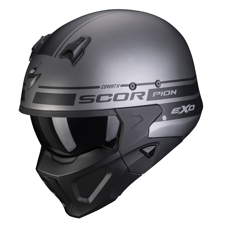 *Scorpion COVERT-X TUSSLE Silbermatt-Schwarz