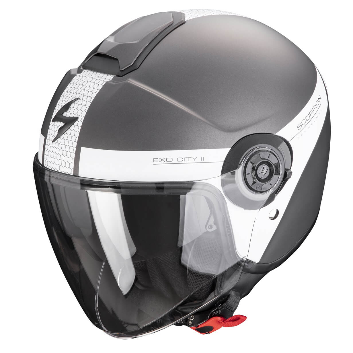 *Scorpion EXO-CITY II SHORT matt silber-weiss