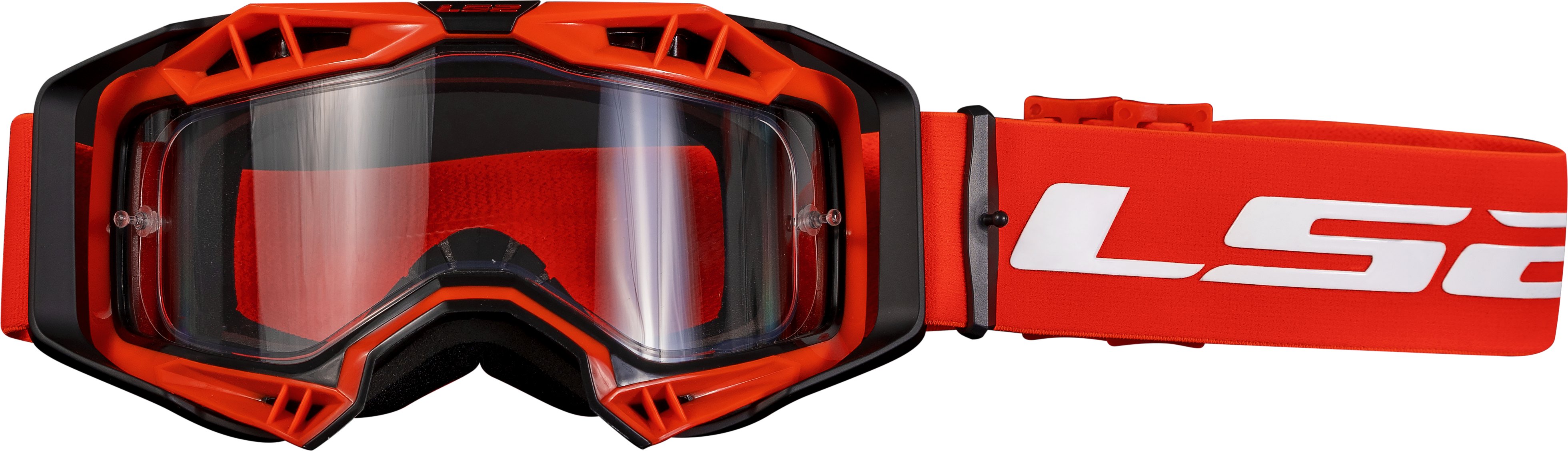 *LS2 Brille AURA RED - CLEAR VISOR