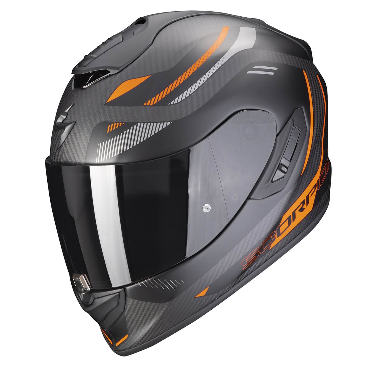 *Scorpion EXO-1400 EVO CARBON AIR KYDRA mattschwarz-orange
