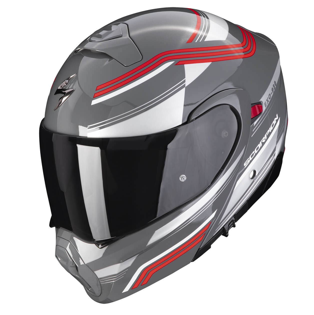 *Scorpion EXO-930 MULTI zement grau-rot