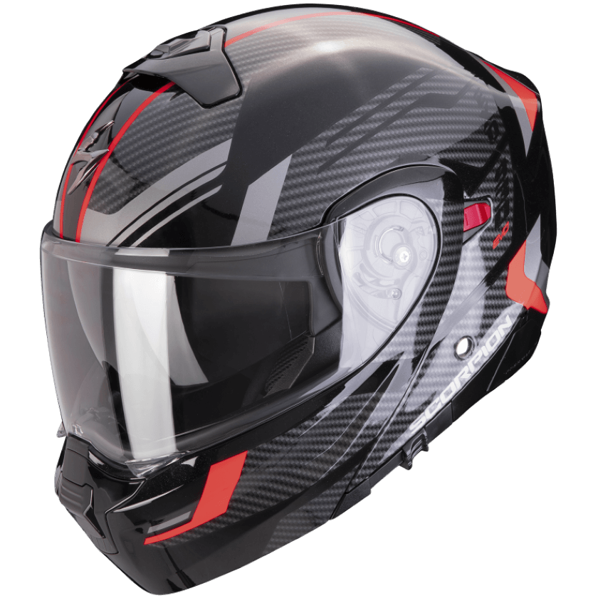 *Scorpion EXO-930 EVO SIKON Schwarz-Silber-Rot