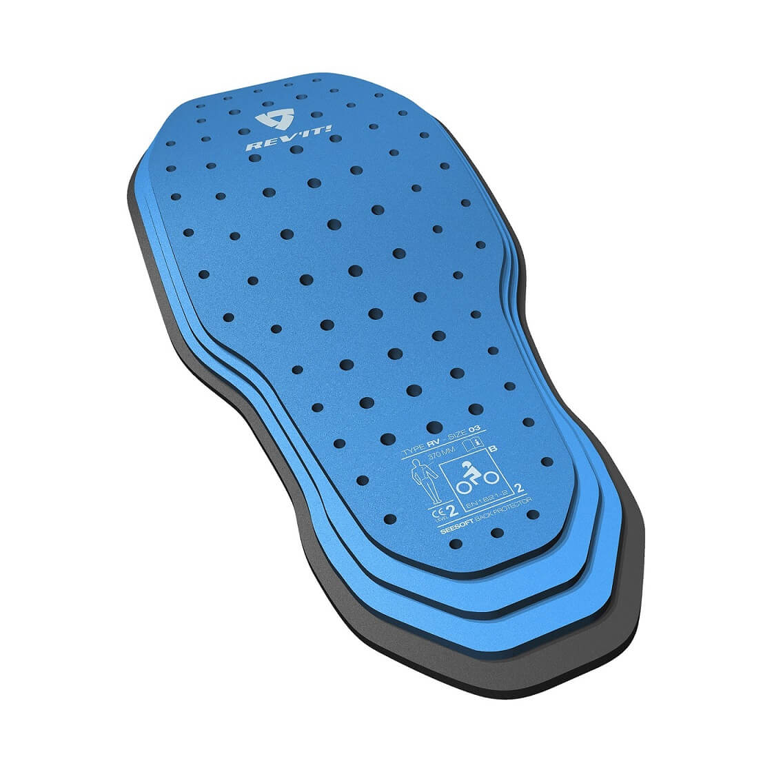 REV'IT Schutz Rücken Seesoft RV Blau-Schwarz