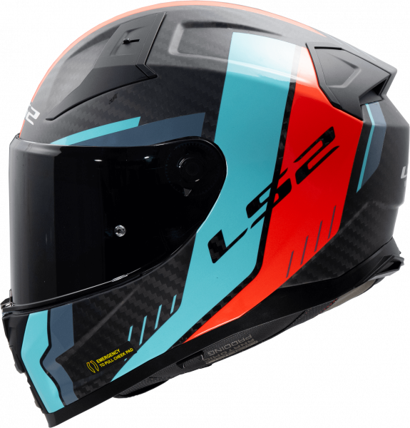 FF811-VECTOR II CARBON GRID MATTD RED CYAN -168115327-NEW